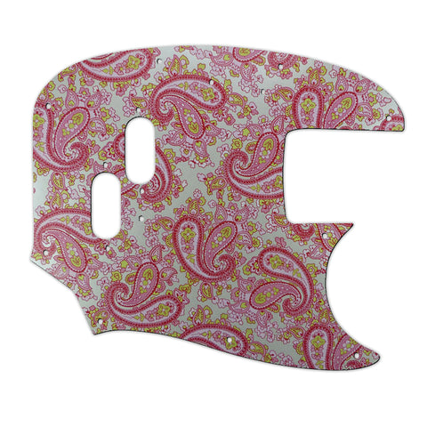 Mustang Bass Pickguard - Paisley